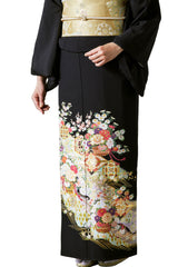 向かい鶴菱紋に花籠AIT005※注文予約商品※