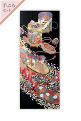 【手ぶらセット】貝桶に流水花ちらしH004※注文予約商品※