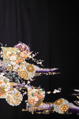 雪輪に花籠(寒色調)H020※注文予約商品