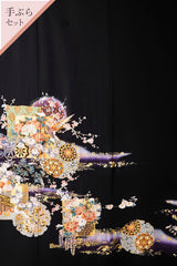 【手ぶらセット】雪輪に花籠(寒色調)H020※注文予約商品