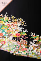 【手ぶらセット】扇面に御所車N004※注文予約商品※