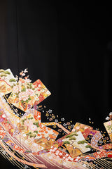 色紙に瑞祥花(寒色調)U008※注文予約商品※