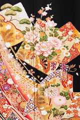 色紙に瑞祥花(暖色調)U009※注文予約商品※