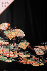 【手ぶらセット】桧扇に源氏物語絵巻Z008※注文予約商品※