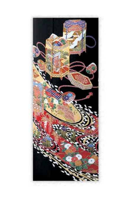 貝桶に流水花ちらしH004※注文予約商品※