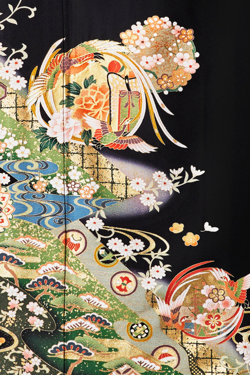 流水に花丸文H015※注文予約商品※