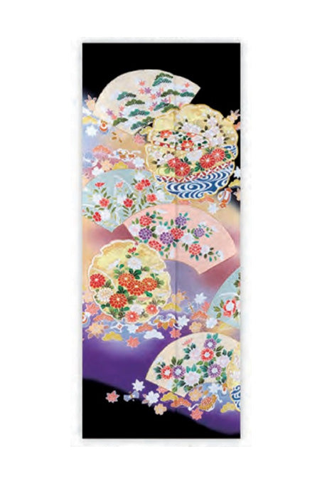 紫ぼかしに地紙 雪輪文H018※注文予約商品※