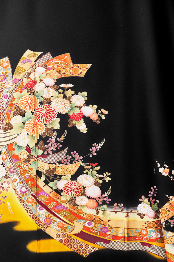 束ね熨斗目に菊 花尽くしN014※注文予約商品※