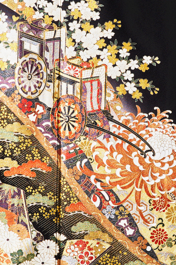 【手ぶらセット】御所車に菊文U003※注文予約商品※