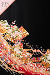 【手ぶらセット】色紙に瑞祥花（暖色調）U009※注文予約商品※