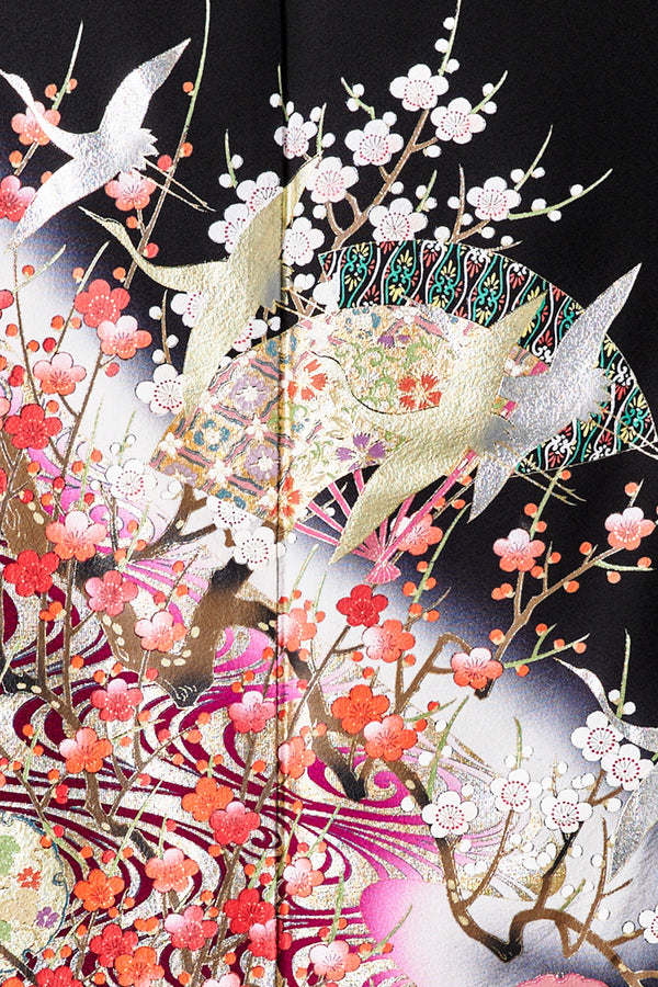 紅白梅図 水文様Z011※注文予約商品※