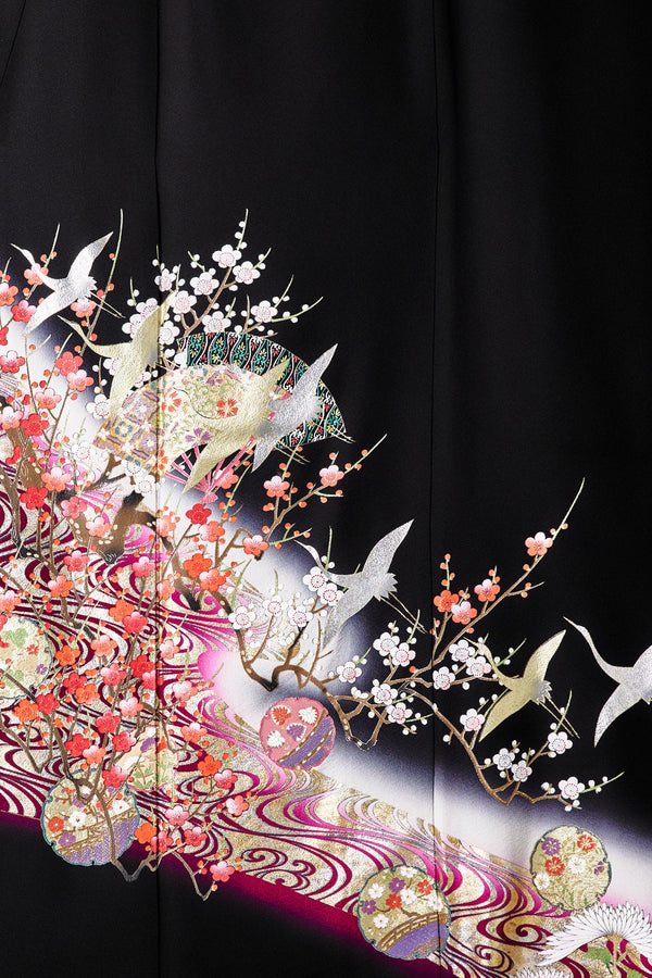 紅白梅図 水文様Z011※注文予約商品※
